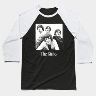 The Kinks  / Retro Style Fan Design Baseball T-Shirt